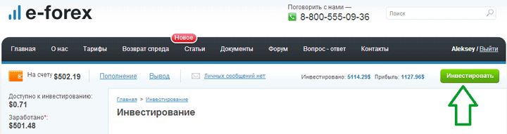 Инструкция по E-forex